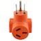 Ac Works Plug Adapter, 10-50R, 6-50P, 10-50P, 6-50P, 0 ft., Orange WD6501050 - alternate 4